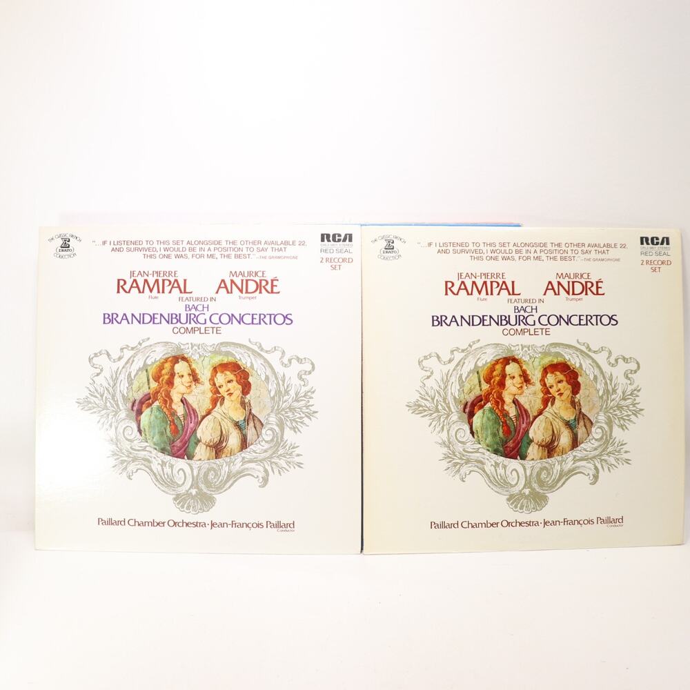 Brandenburg Concertos Complete 2 LP Set Rampal Andre RCA 1978